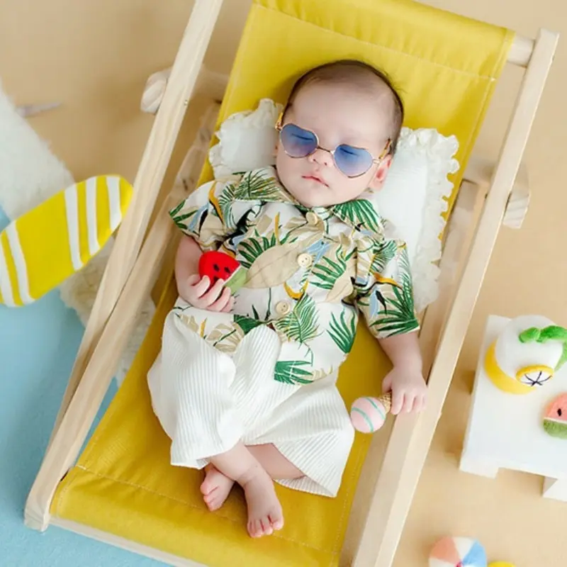 Baby Boy Summer Beach Theme Set - Photography Props - Image 2